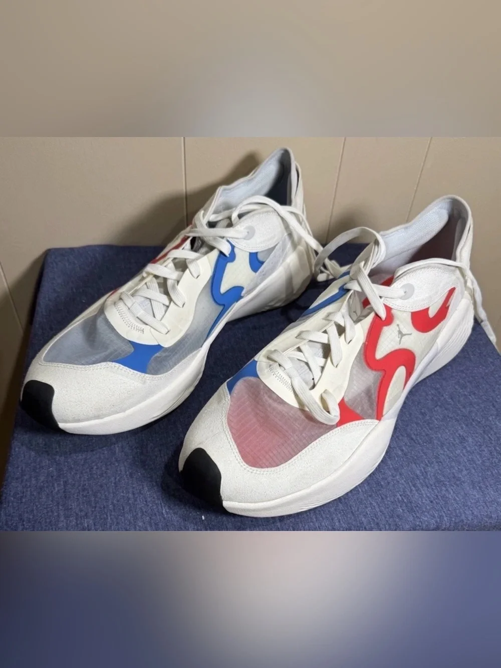 Jordan Delta 3 Low Men's Shoes White-Chile Red-Black DN2647-100 Size 18 NWOB